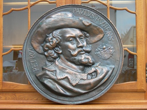 Zdjęcie oferty: Ogromny talerz miedziany z portretem Rubensa