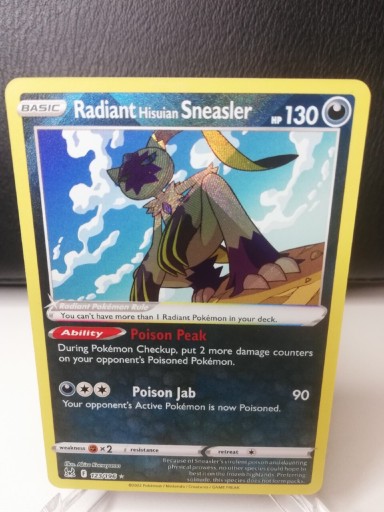 Zdjęcie oferty: Karta Pokemon Radiant Hisuian Sneasler 123/196