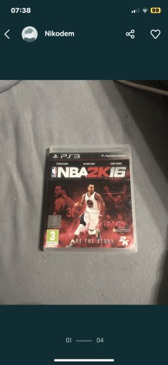 Zdjęcie oferty: NBE2k16 playstation 3