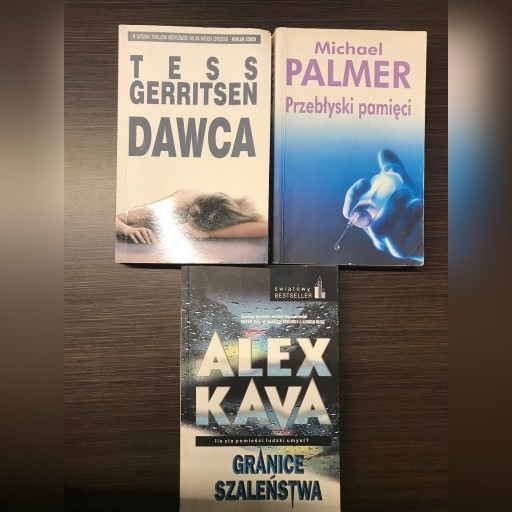 Zdjęcie oferty: Thrillery 3 książki, Gerritsen, Kava, Palmer