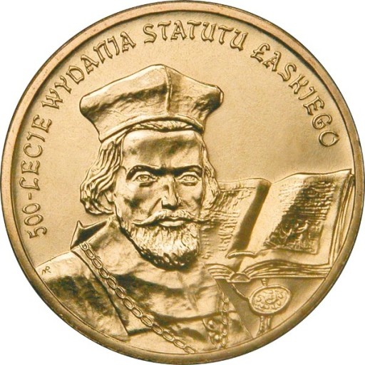 Zdjęcie oferty: 2 zł -500-lecie Wydania Statutu Łaskiego 2006