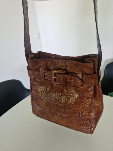 Zdjęcie oferty: Raffainatti by Paloma skórzana torebka- skóra krokodyla 