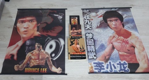 Zdjęcie oferty: Bruce Lee Książki język PL  i plakaty materiałowe 