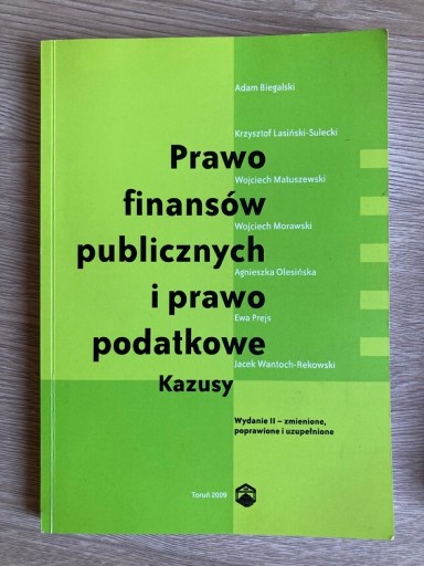 Zdjęcie oferty: Prawo finansów publicznych i prawo podatkowe