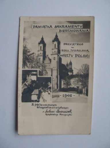 Zdjęcie oferty: Obrazek  bierzmowanie  A. Baraniak Poznań  1966