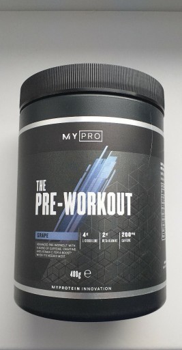 Zdjęcie oferty: MYPRO The Pre-Workout GRAPE Flavour 480 g.