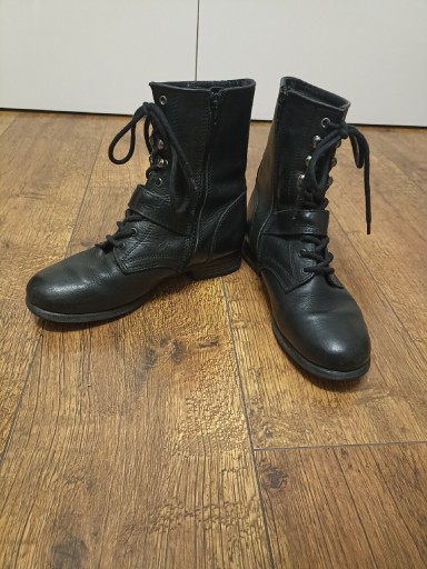 Zdjęcie oferty: Buty kozaki oficerki glany skóra naturalna r.39 