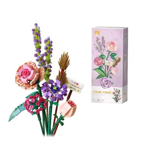 Zdjęcie oferty: Prezent na Walentynki Bukiet Kwiatów dla Kobiety dla Dziewczyny Klocki