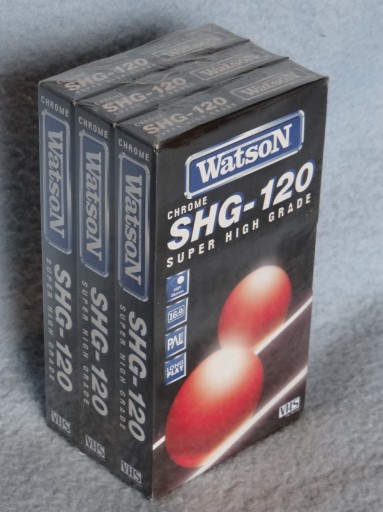 Zdjęcie oferty: Kaseta wideo VHS WATSON SHG-120 120 min nieużywana