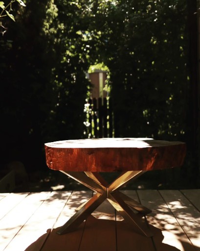 Zdjęcie oferty: Stolik kawowy z czerwonego dębu loft rustic
