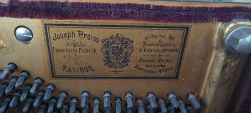 Zdjęcie oferty: Antik Piano Preiss Ratibor