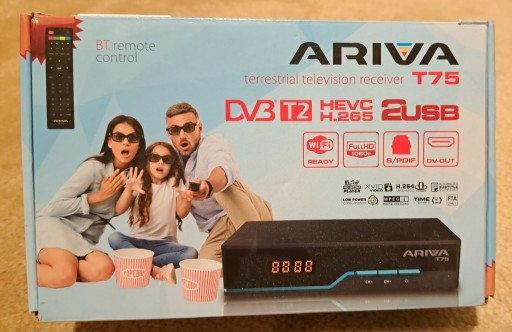 Zdjęcie oferty: Tuner Ariva T75 DVB-T2 HEVC 