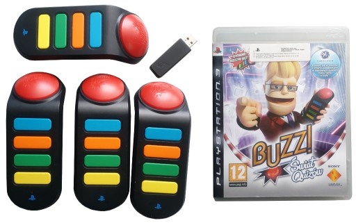 Zdjęcie oferty: Buzz! Świat Quizów PlayStation 3 + 4xKontrolery