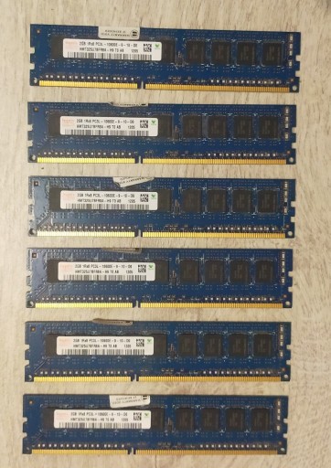 Zdjęcie oferty: Pamięć RAM Hynix 2GB 1Rx8 PC3L-10600E - DELL T3500