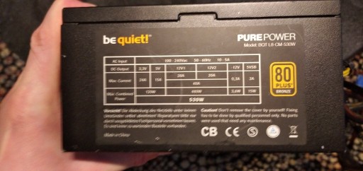 Zdjęcie oferty: Be quiet model Pure Power L8 CM 530W  80 plus