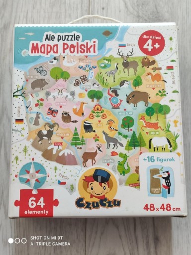 Zdjęcie oferty: Czuczu Puzzle Mapa Polski 64 el. 