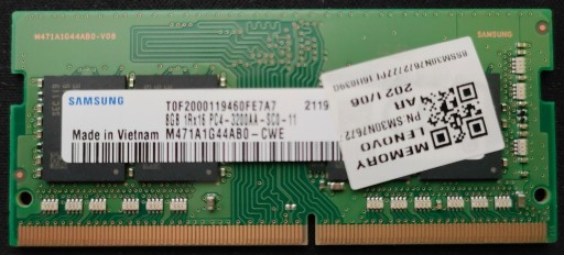 Zdjęcie oferty: Pamięci RAM 16GB (2x8GB) DDR4 3200MHz Samsung