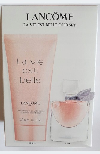Zdjęcie oferty: Lancome La vie est belle zestaw miniatur woda perfumowana 4 ml lotion 50 ml