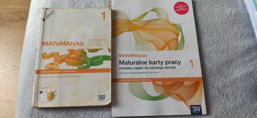 Zdjęcie oferty: Książka i ćwiczenia do matematyki 1 technik, liceu