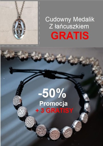 Zdjęcie oferty: Mam dla Ciebie -50% Różaniec na rękę św Benedykt