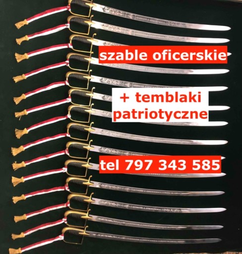 Zdjęcie oferty: usługa szabli OFICERSKICH+temblaki PATRIOTYCZNE