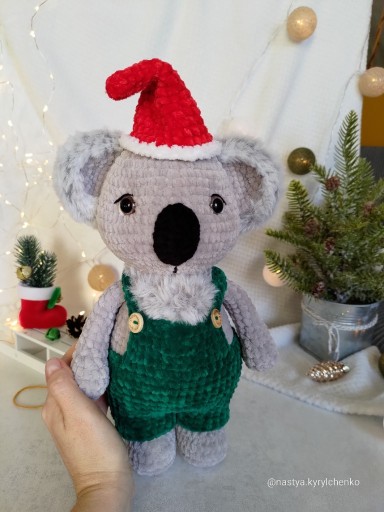 Zdjęcie oferty: Świąteczny Miś koala w ubraniach, Pluszowy Miś