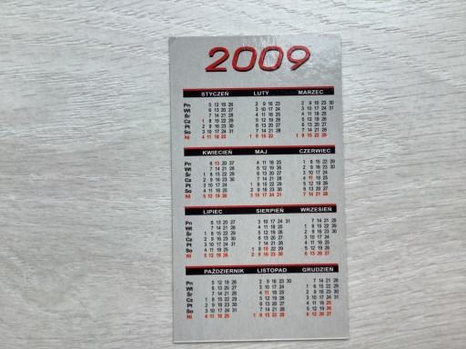 Zdjęcie oferty: Kalendarz listkowy 2009