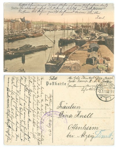 Zdjęcie oferty: Szczecin widok na port 1917