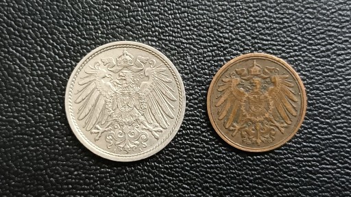 Zdjęcie oferty:  Niemcy - Cesarstwo 1-10 Pfennig 1912,D.A.stan