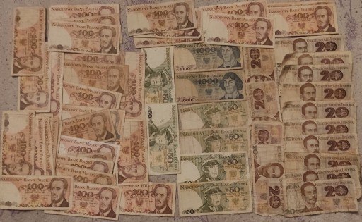 Zdjęcie oferty: Zestaw banknotów PRL