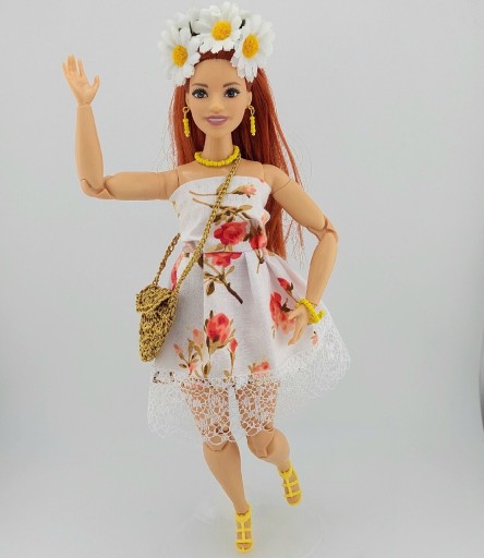 Zdjęcie oferty: Sukienka ubranko dla lalek Barbie CURVY zest.11el