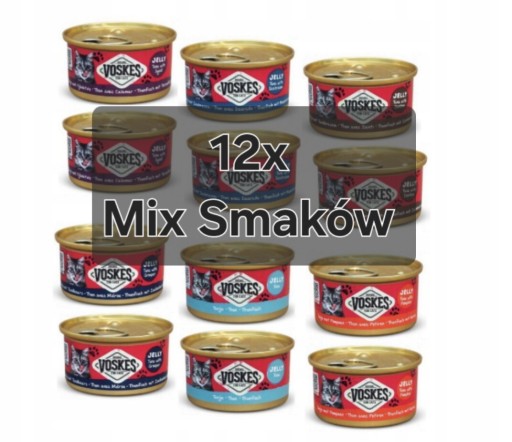 Zdjęcie oferty: Voskes 12x Mix Smaków + Gratis, 85g Jelly Pokarm