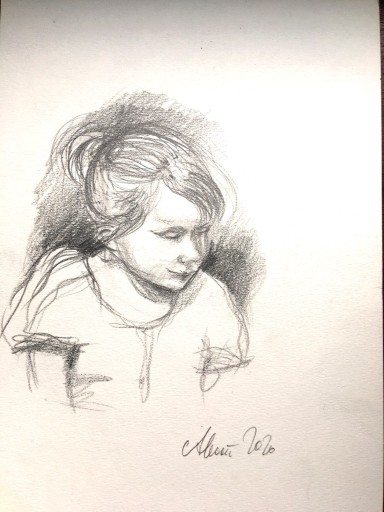 Zdjęcie oferty: „Dziewczynka” rysunek