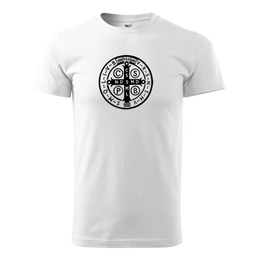 Zdjęcie oferty: KRZYŻ BENEDYKTYŃSKI koszulka T-shirt religijny PAX
