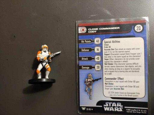Zdjęcie oferty: Star Wars Miniatures Clone commander cody