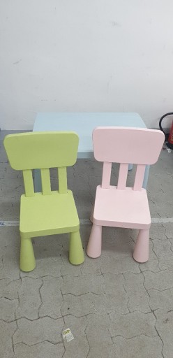 Zdjęcie oferty: IKEA MAMMUT stół 2x krzesło dziecięce 