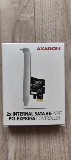 Zdjęcie oferty: Axagon PCES-SJ2 PCIe kontroler 2x SATA 6G - stan idealny