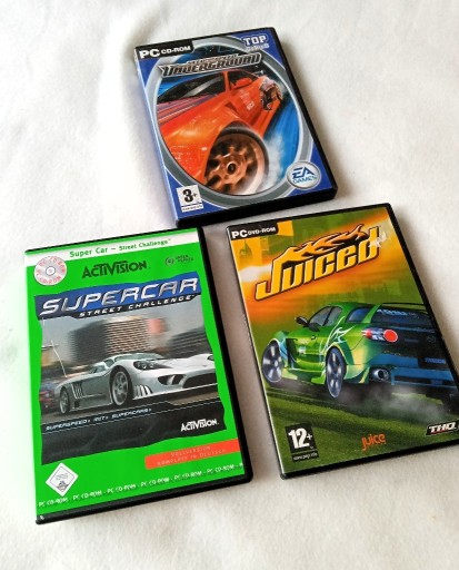 Zdjęcie oferty: 3 Gry na PC Wyścigi Need For Speed Juiced Supercar