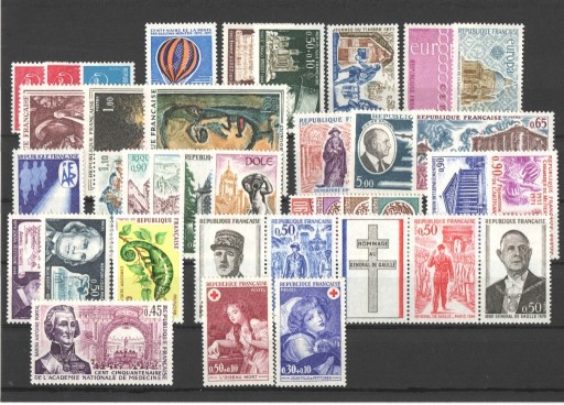 Zdjęcie oferty: Francja - zestaw nr 3 z 1971r czyste **