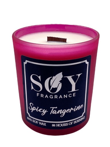 Zdjęcie oferty: Świeca sojowa- Spicy Tangerine / Drewniany knot