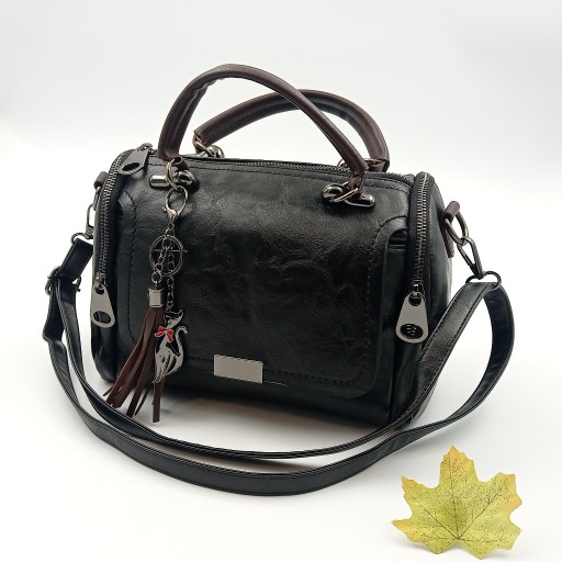 Zdjęcie oferty: Torebka  skórzana na ramie styl bostońskim brąz