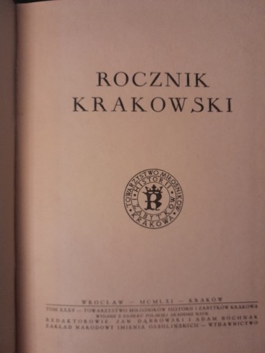 Zdjęcie oferty: Rocznik Krakowski. Renesansowe portrety biskupów