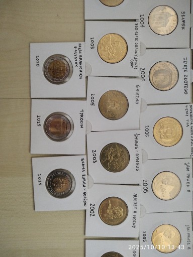 Zdjęcie oferty: Sprzedam 40 monet 2 zł  plus 3x 5 zł w tym Tykocin 25r.Razem 43 szt.