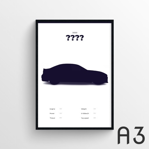 Zdjęcie oferty: Twój samochód | plakat A3 + rama