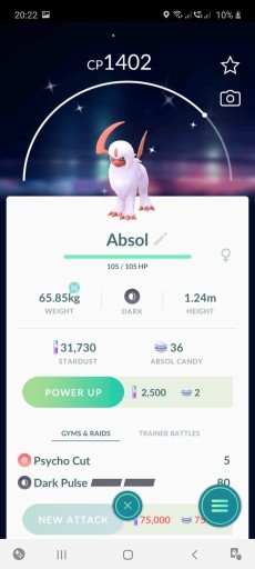 Zdjęcie oferty: Sprzedam Shiny Absol Poziom 31 