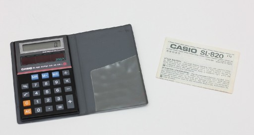 Zdjęcie oferty: Kalkulator CASIO SL-820 zasilany solarnie