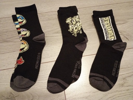 Zdjęcie oferty: Skarpetki nowe x3 dla chłopca 34-36 Żółwie Ninja Reserved