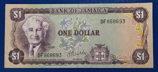 Zdjęcie oferty: Banknot , Jamaica, 1 Dollar