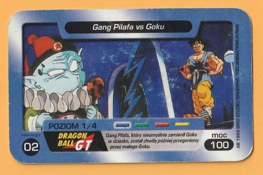 Zdjęcie oferty: KARTA DRAGON BALL GT - CHIO - GANG PILAFA VS GOKU