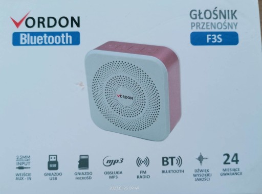 Zdjęcie oferty: Głośnik Vordon Bluetooth z Funkcją Radia